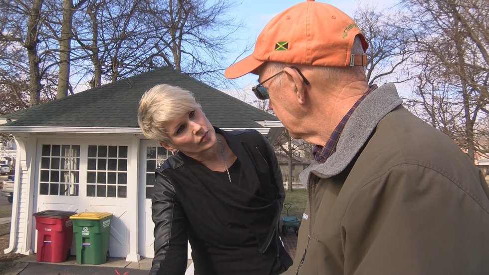 Dr. Sam Hunter describes encountering a stranger in his son's driveway in Sikeston on 1-22-2018