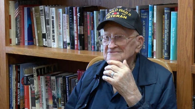 102-year-old Robert H. Duckworth reflects on his time in the service as a U.S. Army mechanic in...