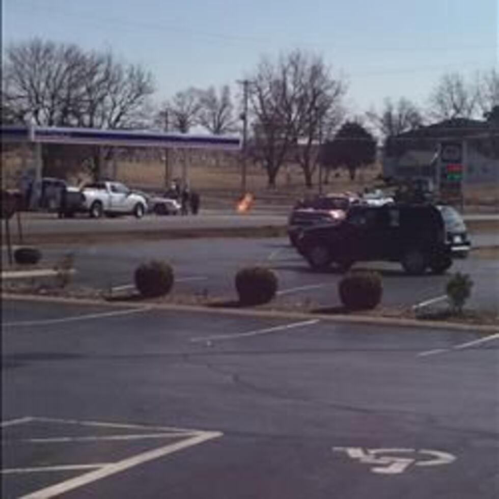 Fire at intersection KY125, in Hickman (Source: S. Malone, cNews)