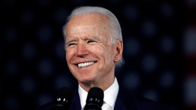 Former Vice President Joe Biden, a Democratic presidential candidate, speaks at a primary...
