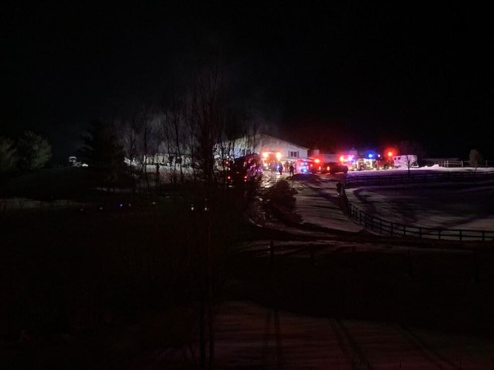 Ten horses died and 15 others were saved after a large fire at Fox Run Stables in Cape...