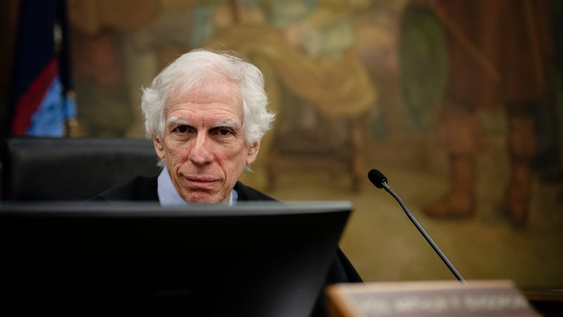 Justice Arthur Engoron presides over Donald Trump Jr.'s testimony in his family's civil fraud...
