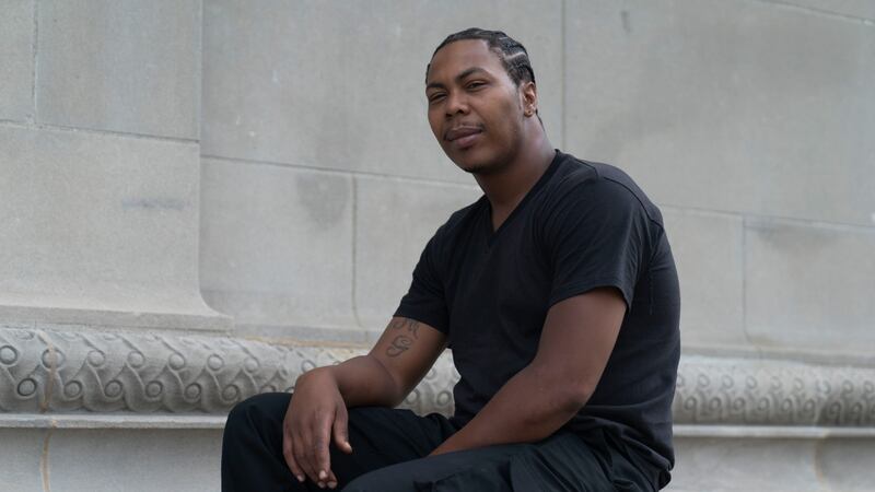Shannon Ross poses for a portrait Saturday, Aug. 19, 2023, in Chicago. Ross, who describes...
