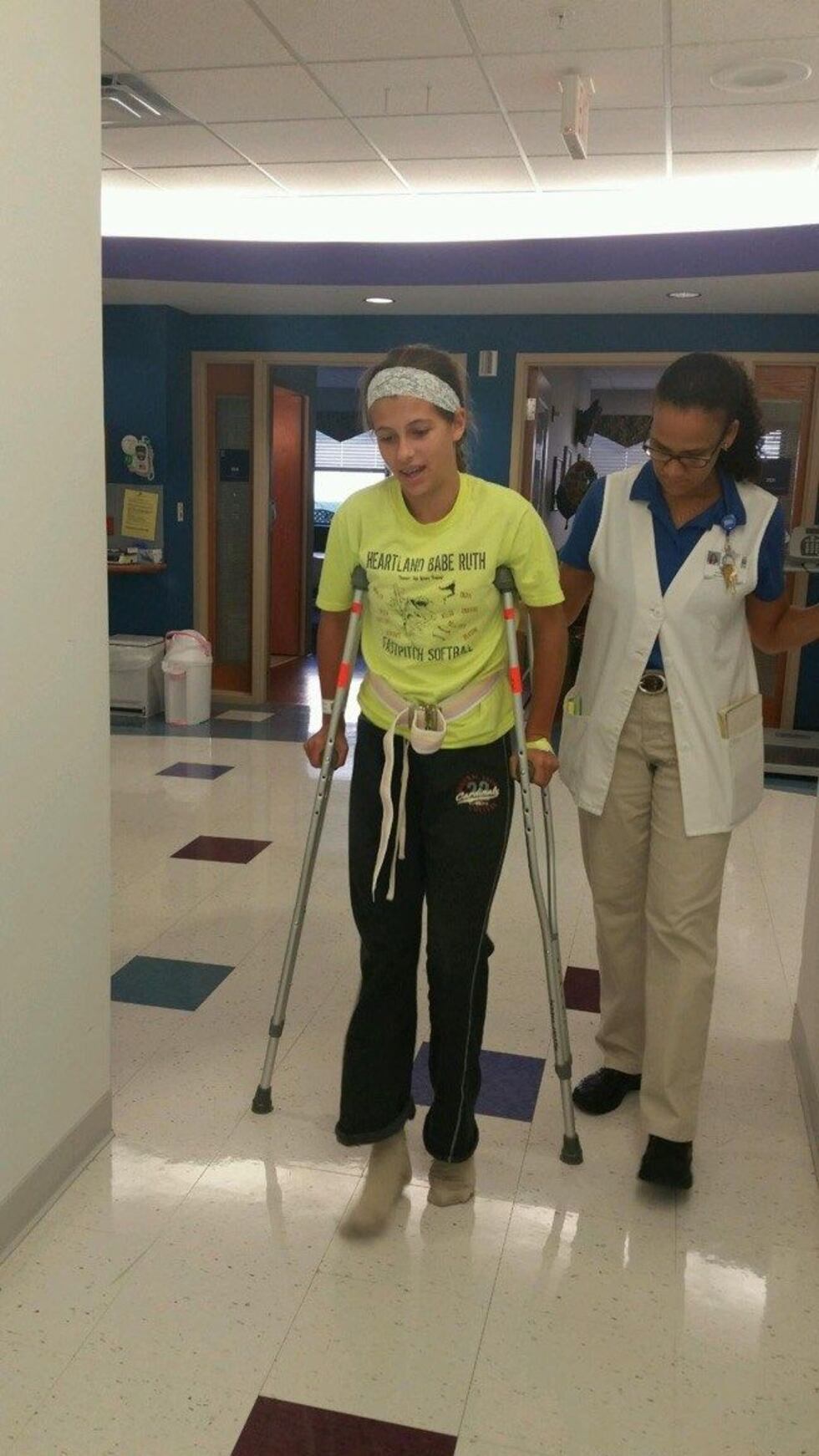 Catie is well on her way to full recovery. (Source: Linda Davis)