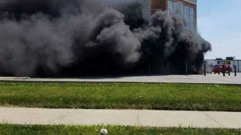 The fire caused some windows to break. (Source: Lisa Thompson, Harrisburg Fire Department)