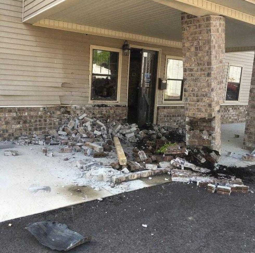 The driver struck a storefront in Martin (Source: Martin Police Department)