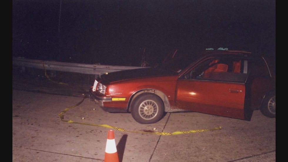 Lawless' car found just off I-55 during the early morning hours of Nov. 8, 1992.