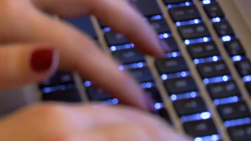 Typing on a keyboard