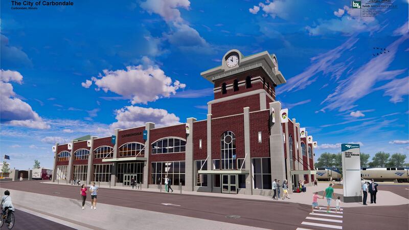 The city of Carbondale revealed the first 3D rendering of the final design of the Southern...